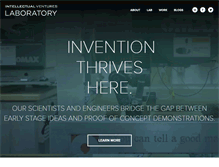 Tablet Screenshot of intellectualventureslab.com